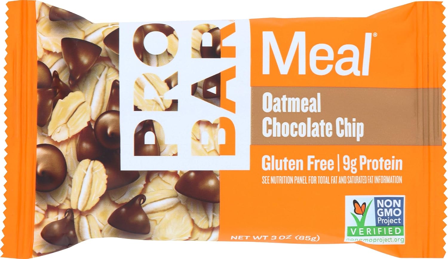 ProBar Meal Oatmeal Bar Choco Chip - 3 oz Gluten-Free Protein Snack