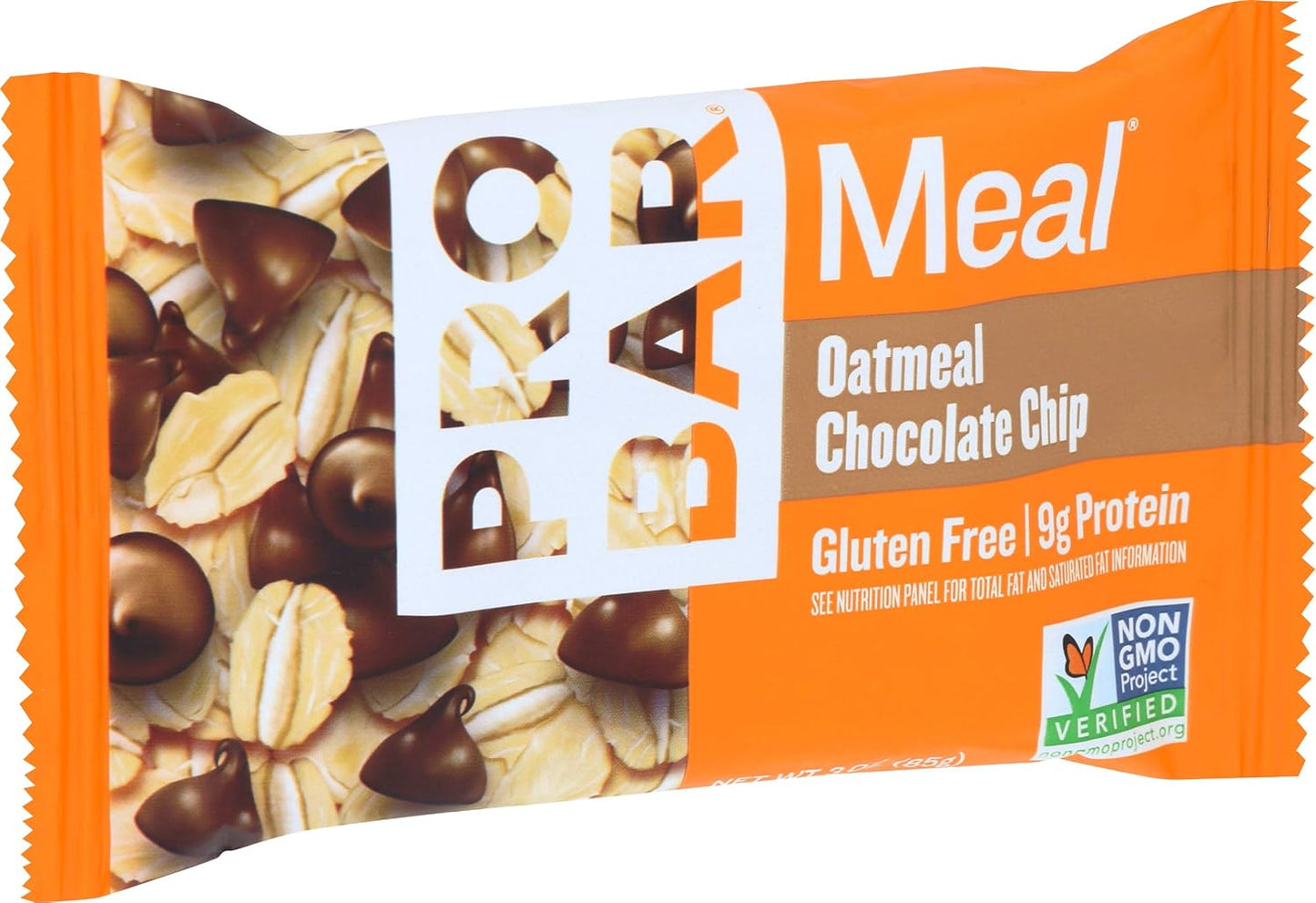 ProBar Meal Oatmeal Bar Choco Chip - 3 oz Gluten-Free Protein Snack