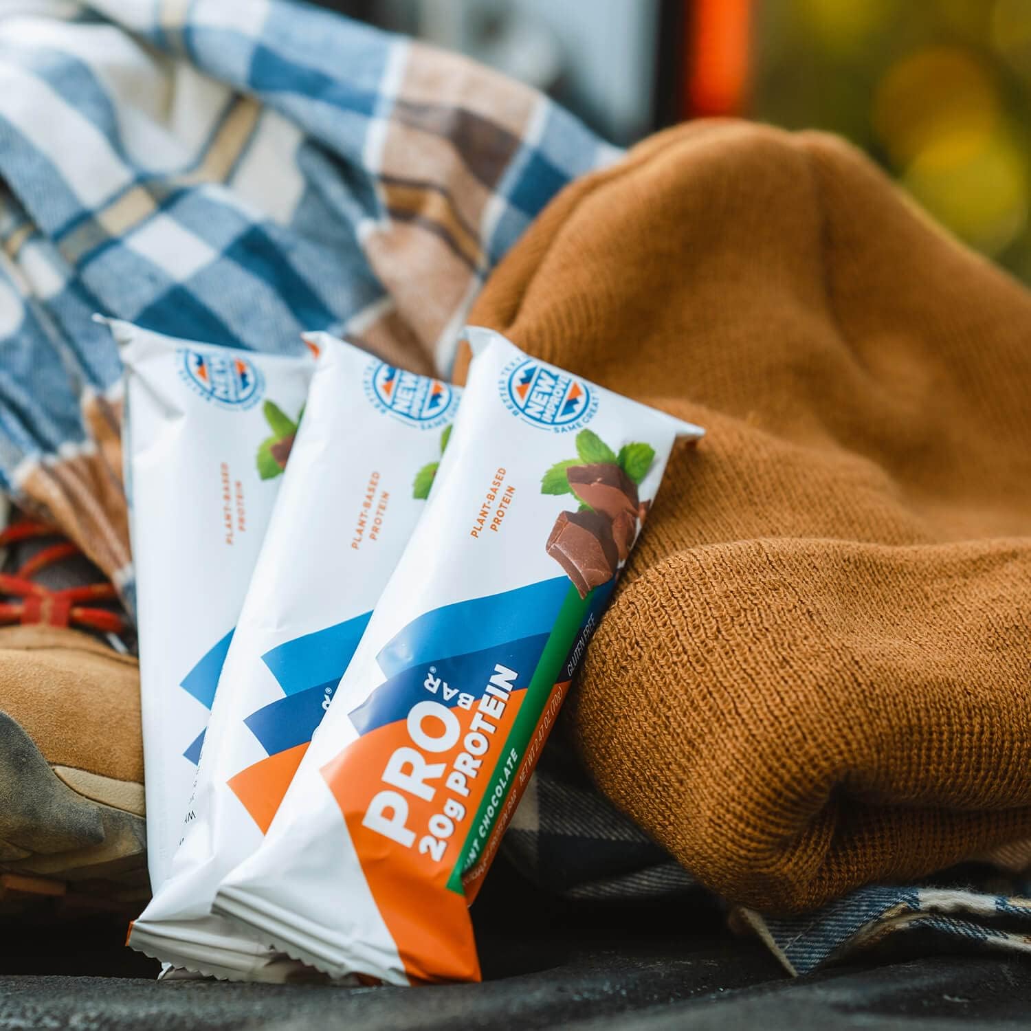 PROBAR Mint Chocolate Protein Bars - Non-GMO, Gluten-Free, Plant-Based, Whole-Food Ingredients for Natural Energy (12 Pack)