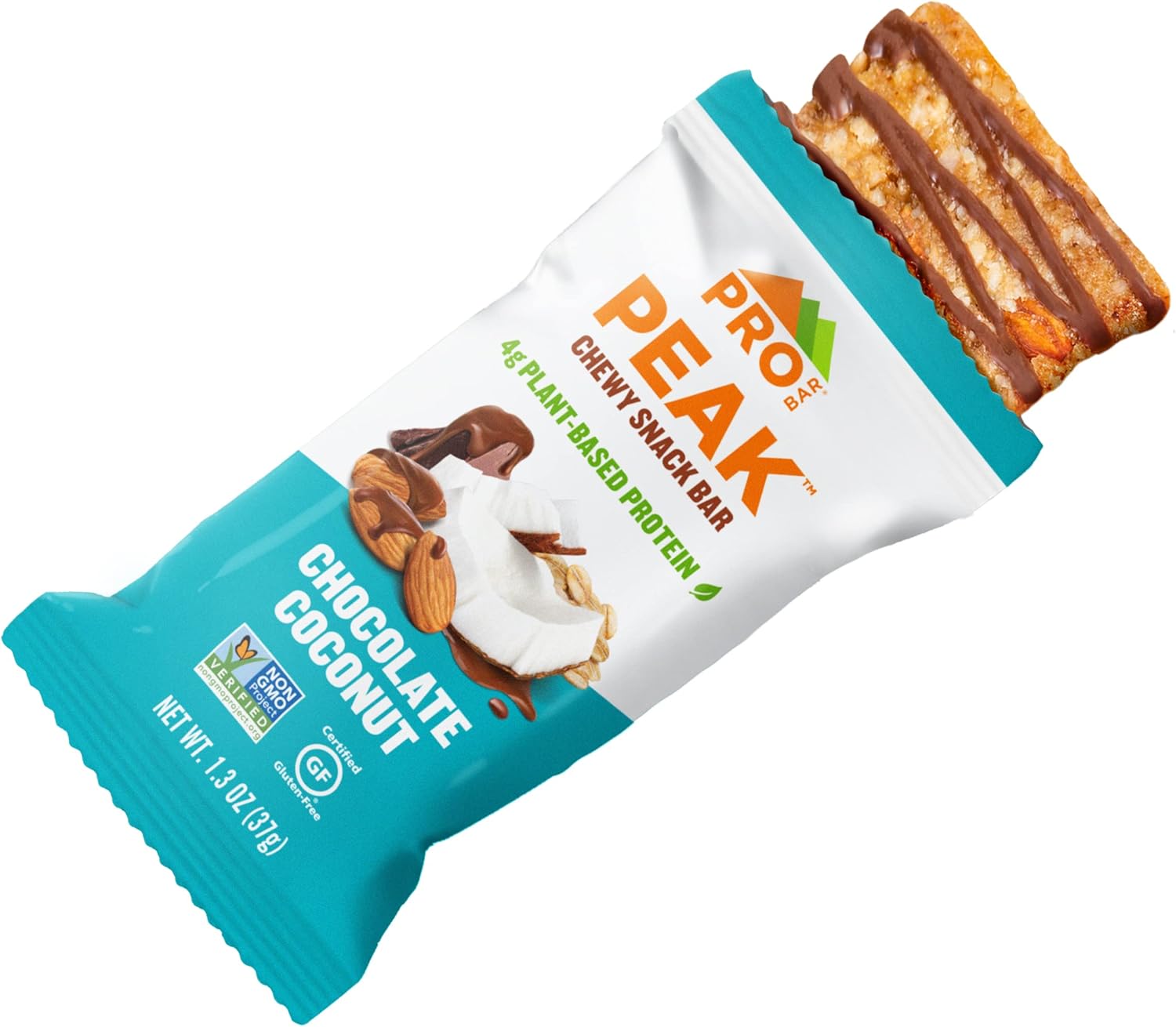 PROBAR Peak Bar Chocolate Coconut Snack Bars - 4g Protein, Non-GMO, Gluten-Free (12 Pack)