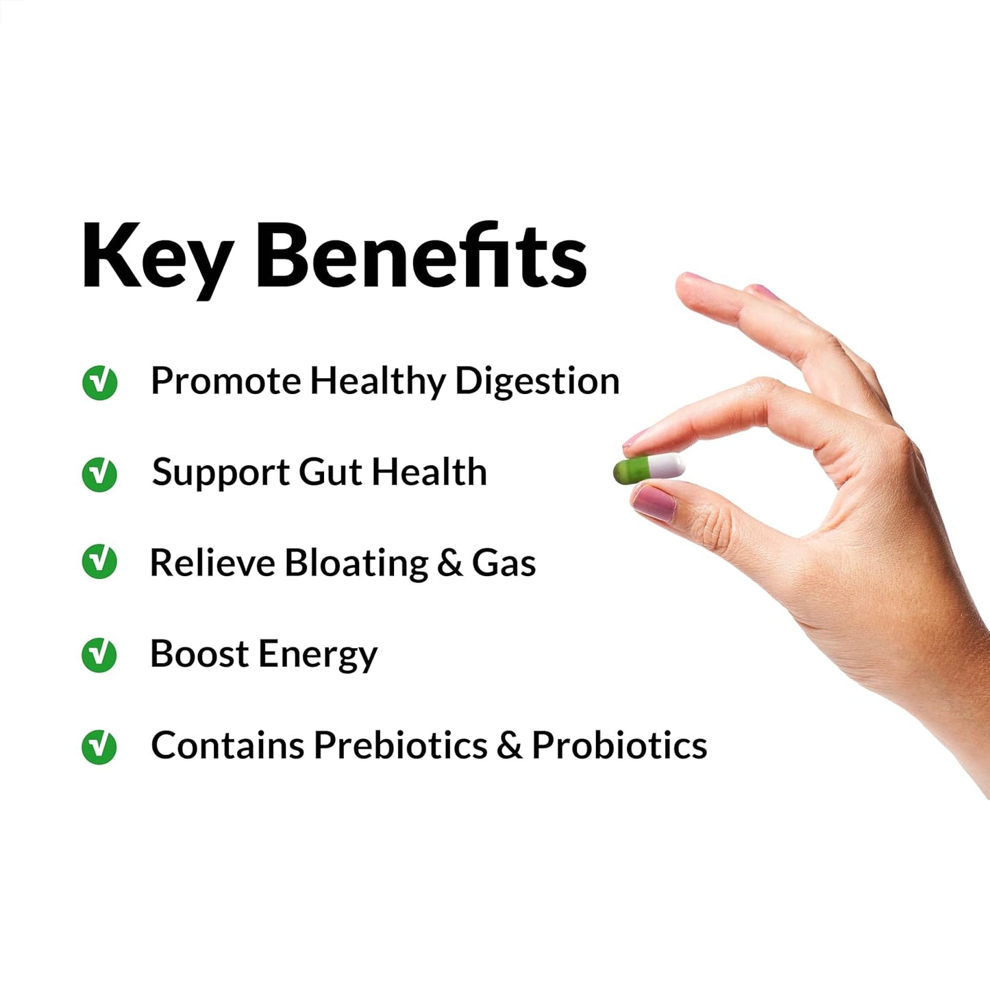 ProbioSlim Probiotic Supplement for Digestive Health - 120 Capsules Twin Pack with Probiotics & Green Tea Extract - Reduce Gas, Bloating, Constipation - Men & Women Friendly