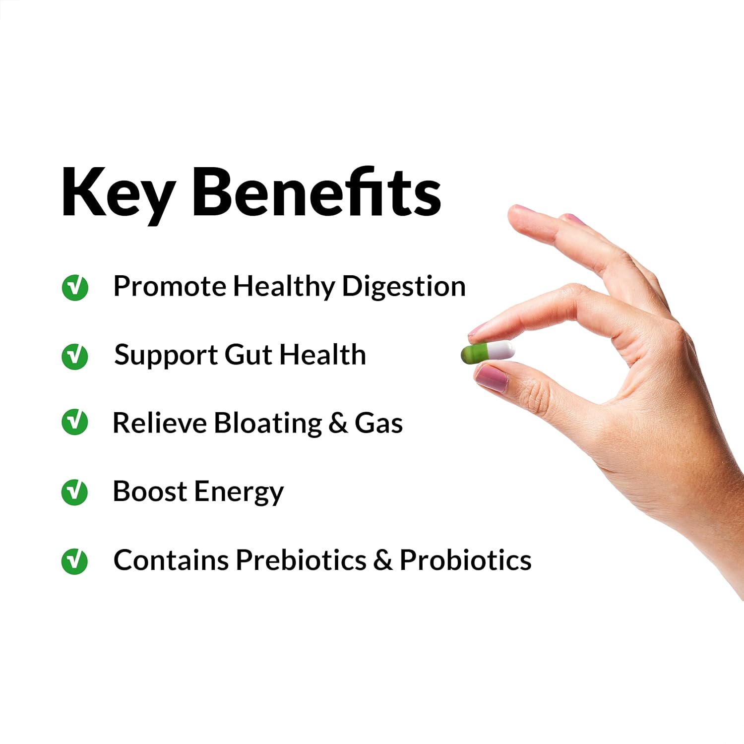 ProbioSlim Probiotic Supplement for Digestive Health - 120 Capsules Twin Pack with Probiotics & Green Tea Extract - Reduce Gas, Bloating, Constipation - Men & Women Friendly