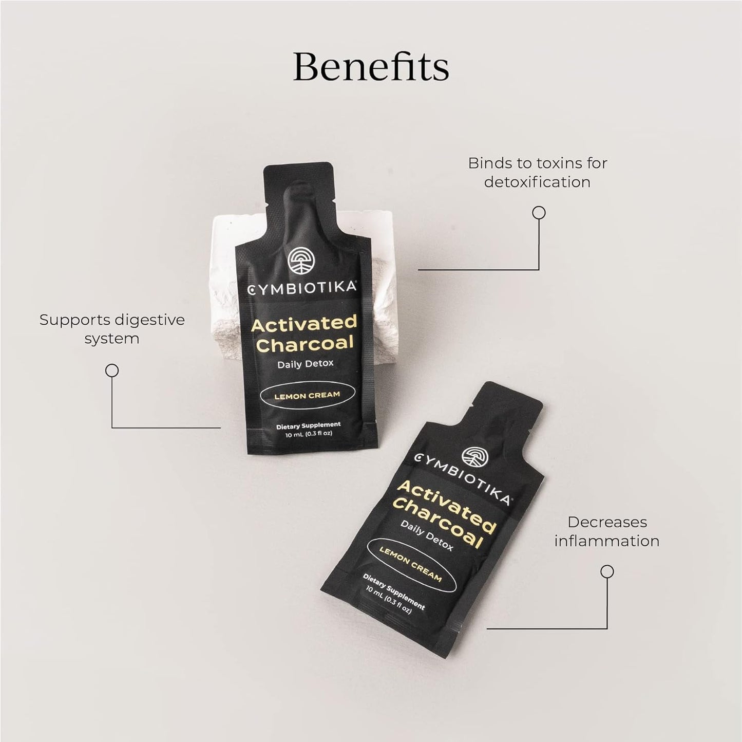 Probiotic Activated Charcoal Liquid Supplement - 50 Billion CFU, Supports Healthy Digestion, Stomach Detox & Relief for Men & Women