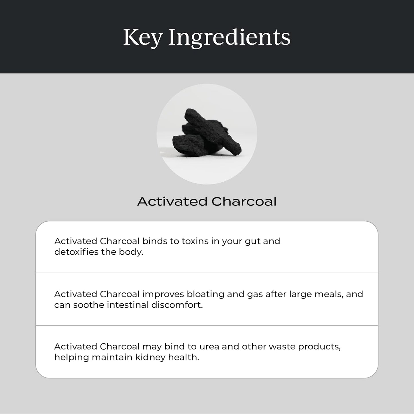 Probiotic Activated Charcoal Liquid Supplement - 50 Billion CFU, Supports Healthy Digestion, Stomach Detox & Relief for Men & Women