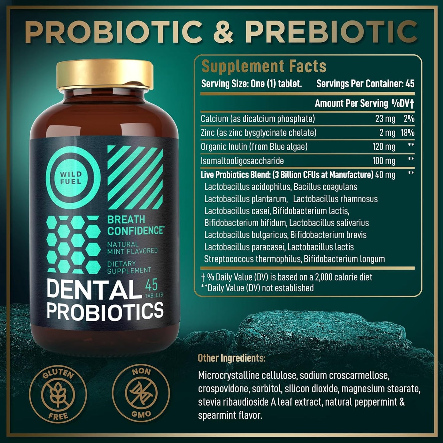 Probiotic Bundle with Digestive Enzymes and Prebiotics for Oral Health