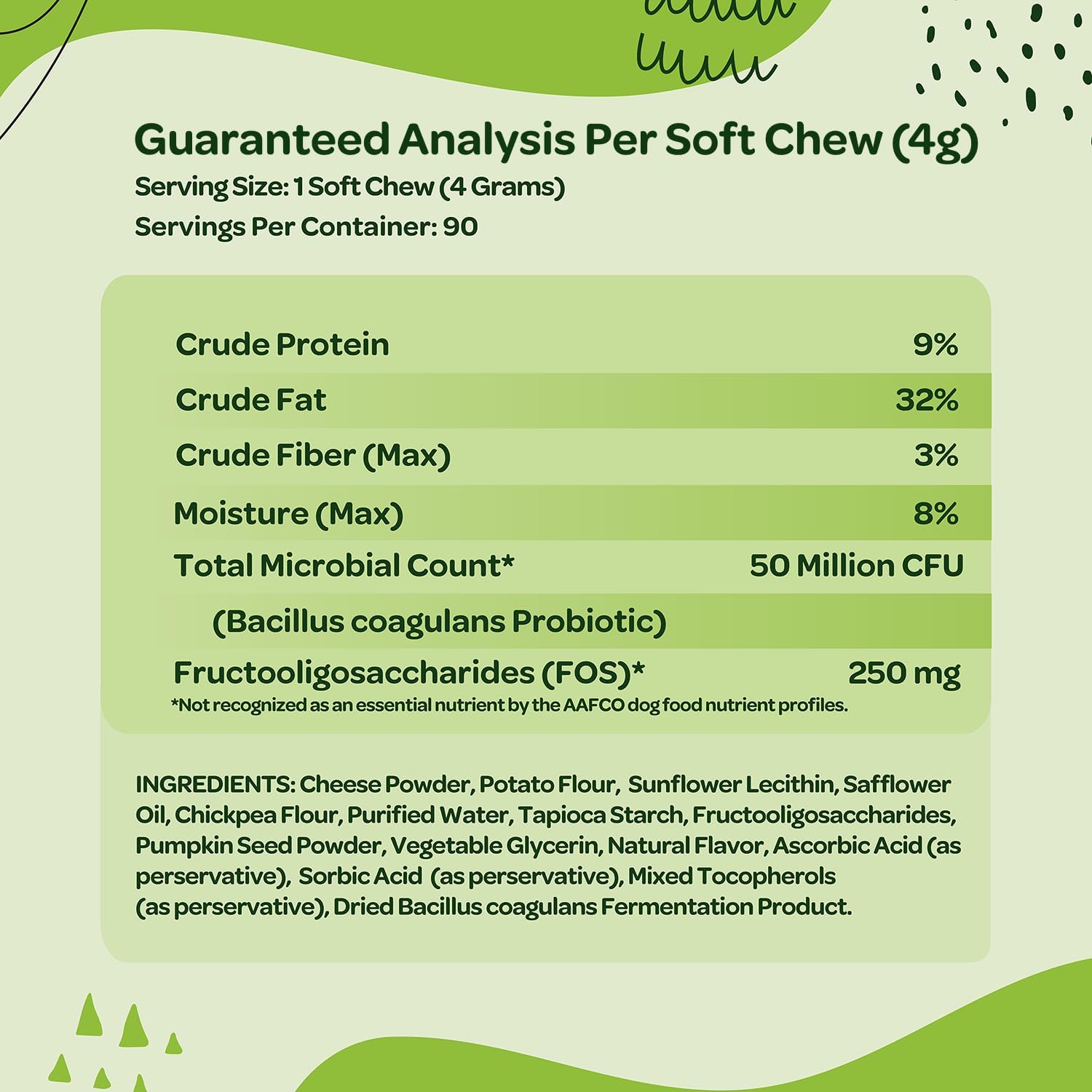 Probiotic Chews for Dogs Gut Health with Pumpkin & Digestive Enzymes | Tasty Prebiotics for Digestion | NASC Certified USA-Made | 90 Chews - BoostGo Australia