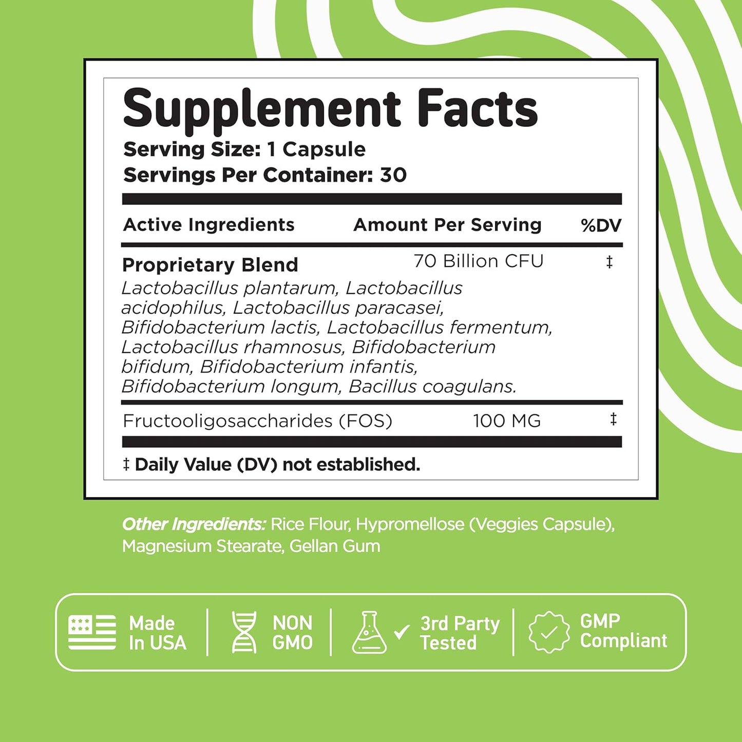 Probiotic Complex with Vital Vitamins for Brain Boosting