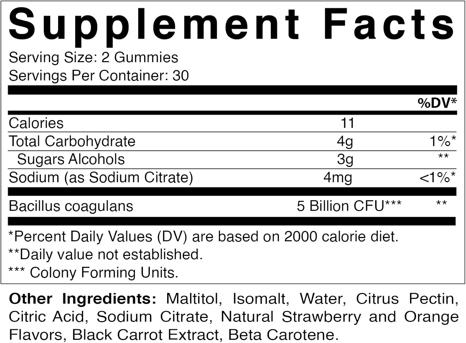 Probiotic Gummies for Men and Women - 5 Billion CFUs, Sugar-Free, Gluten-Free - Digestive, Immune, Gut Health