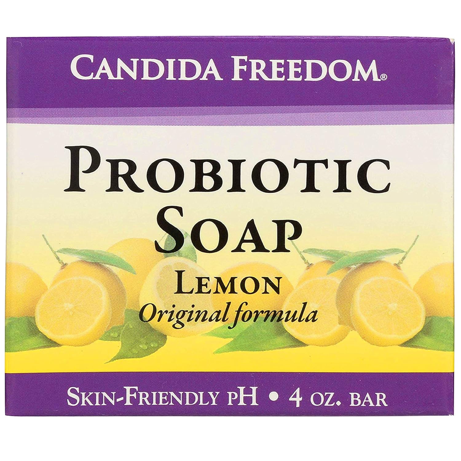 Probiotic Lemon Body Soap, Skin Rescue Lotion & Digestive Supplement for Candida Balance & Gut Health