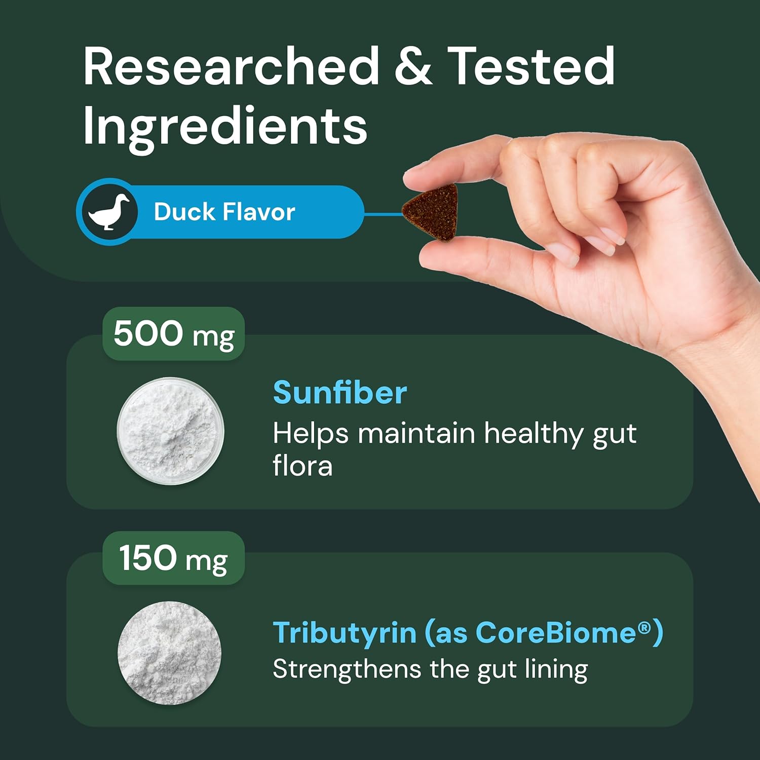 Probiotic Pet Supplement for Cats & Dogs - Supports Gut & Immune Health - Digestive Comfort Chews - 60 Count