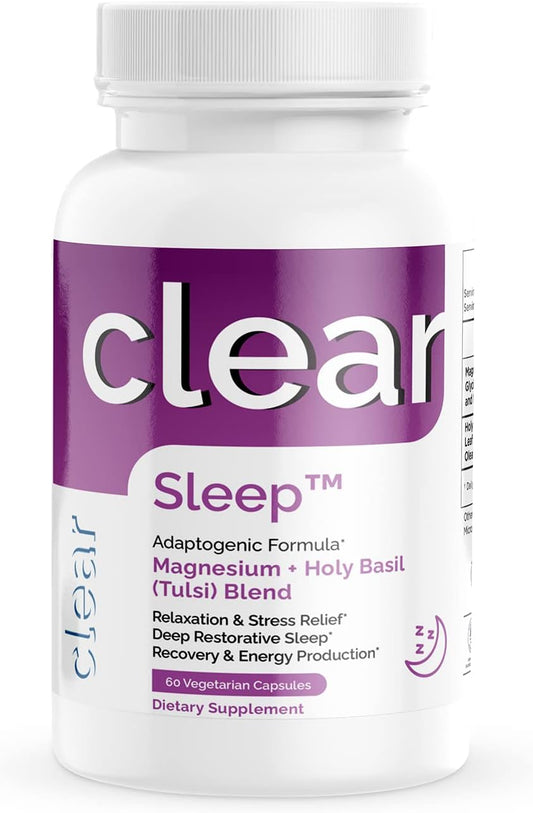 Probiotic Sleep Aid with Holy Basil & Magnesium - Clear Formula for Better Sleep