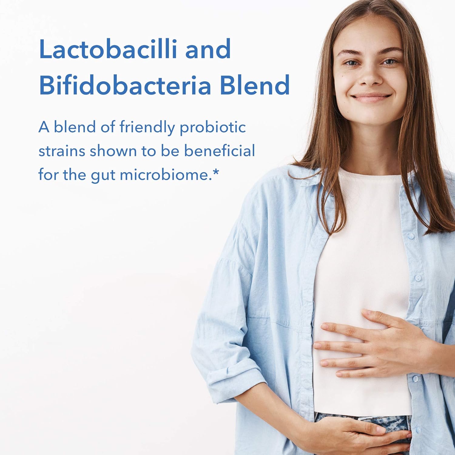 Probiotic Supplement for Digestive & Gut Health - Allergy Research Group GI Flora with Lactobacillus & Bifidobacterium - 90 Count