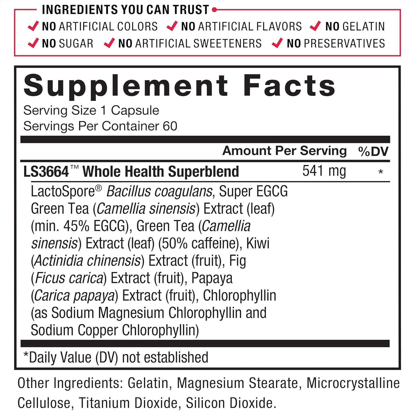 Probiotic Supplement for Digestive Health & Gut Health - 180 Capsules (3-Pack) - Reduce Gas, Bloating, Constipation - Men & Women - Probiotics & Green Tea Extract included