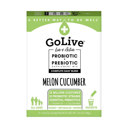 Probiotics for Adults and Kids, Melon and Cucumber Flavor, 10ct - Supports Gut and Digestive Health, Recommended by Healthcare Professionals
