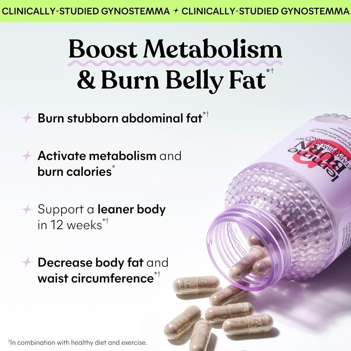 Probiotics for Metabolism, Bloat Support, Gut Health & Weight Management - Vegan, Gluten-Free - 60 Count - BoostGo Australia