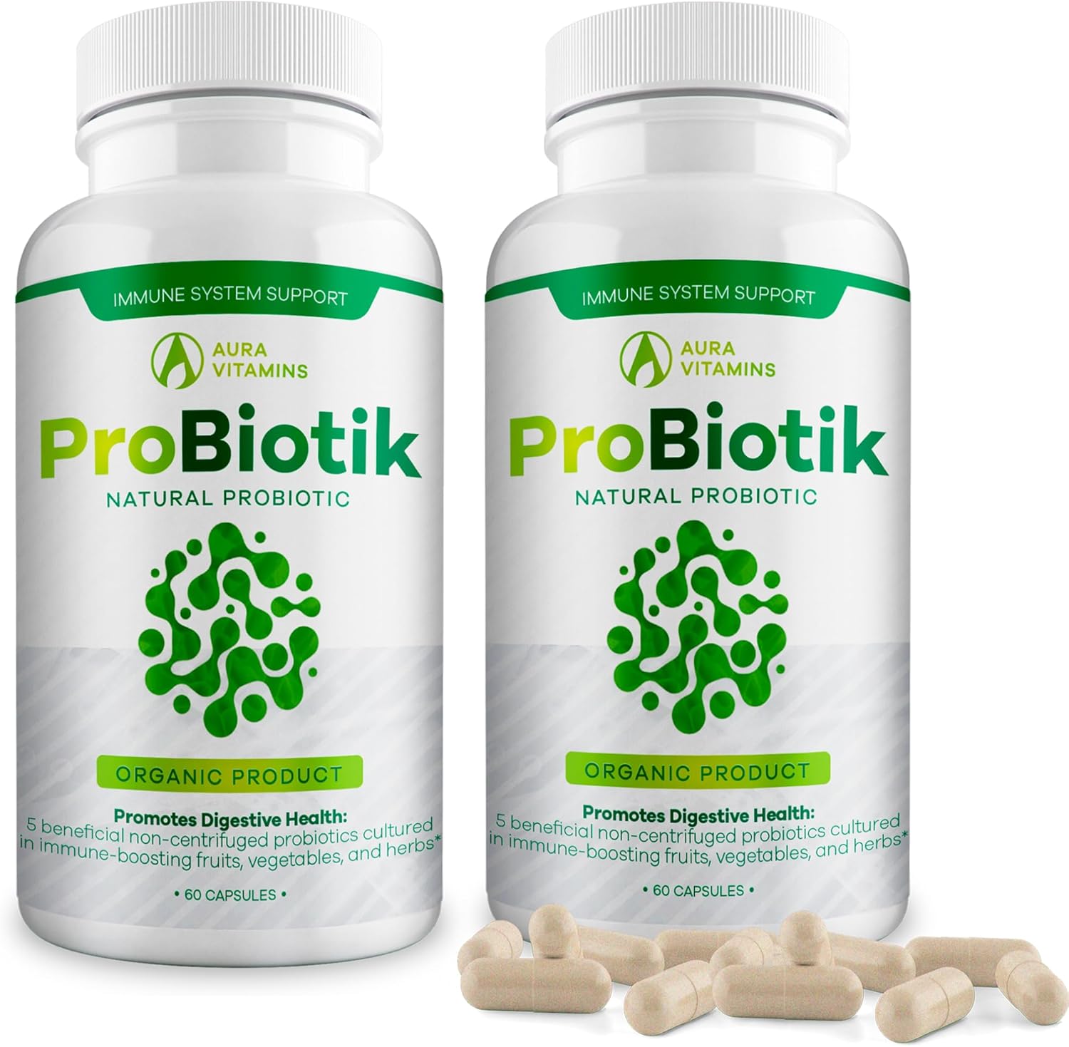 Probiotik Digestive Support with Multi Enzyme Probiotic for Gut Health - 60ct