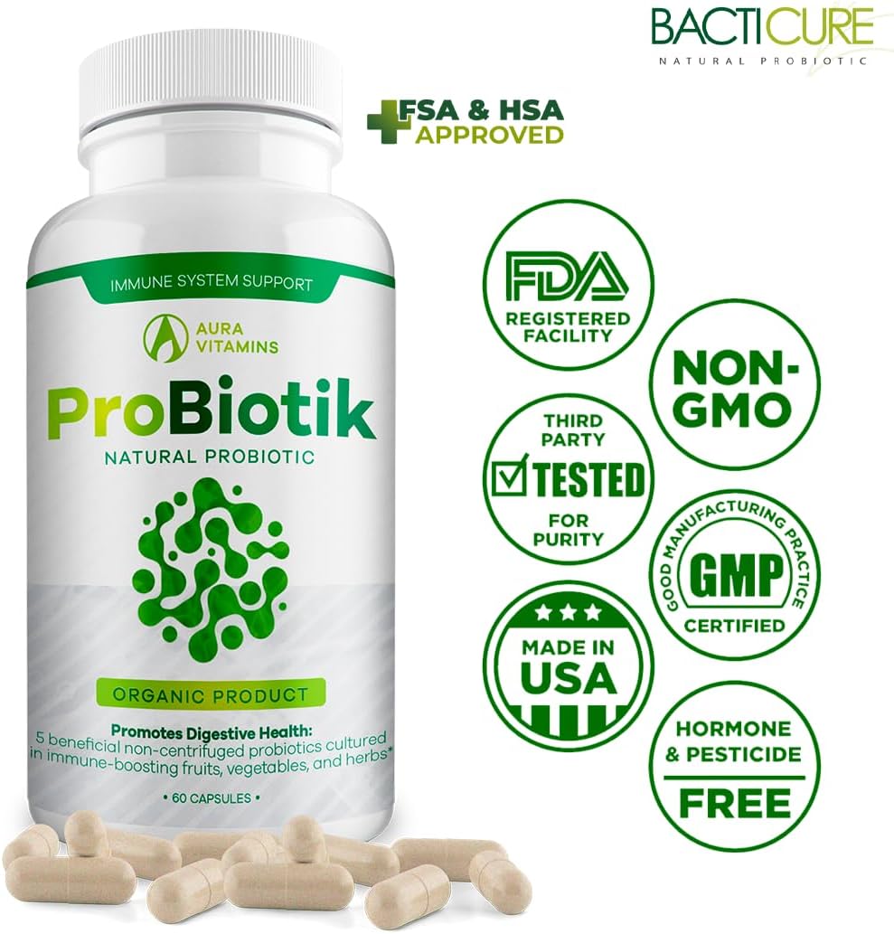 Probiotik Digestive Support with Multi Enzyme Probiotic for Gut Health - 60ct
