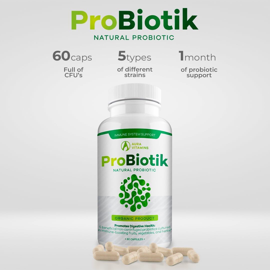 Probiotik Digestive Support with Multi Enzyme Probiotic for Gut Health - 60ct
