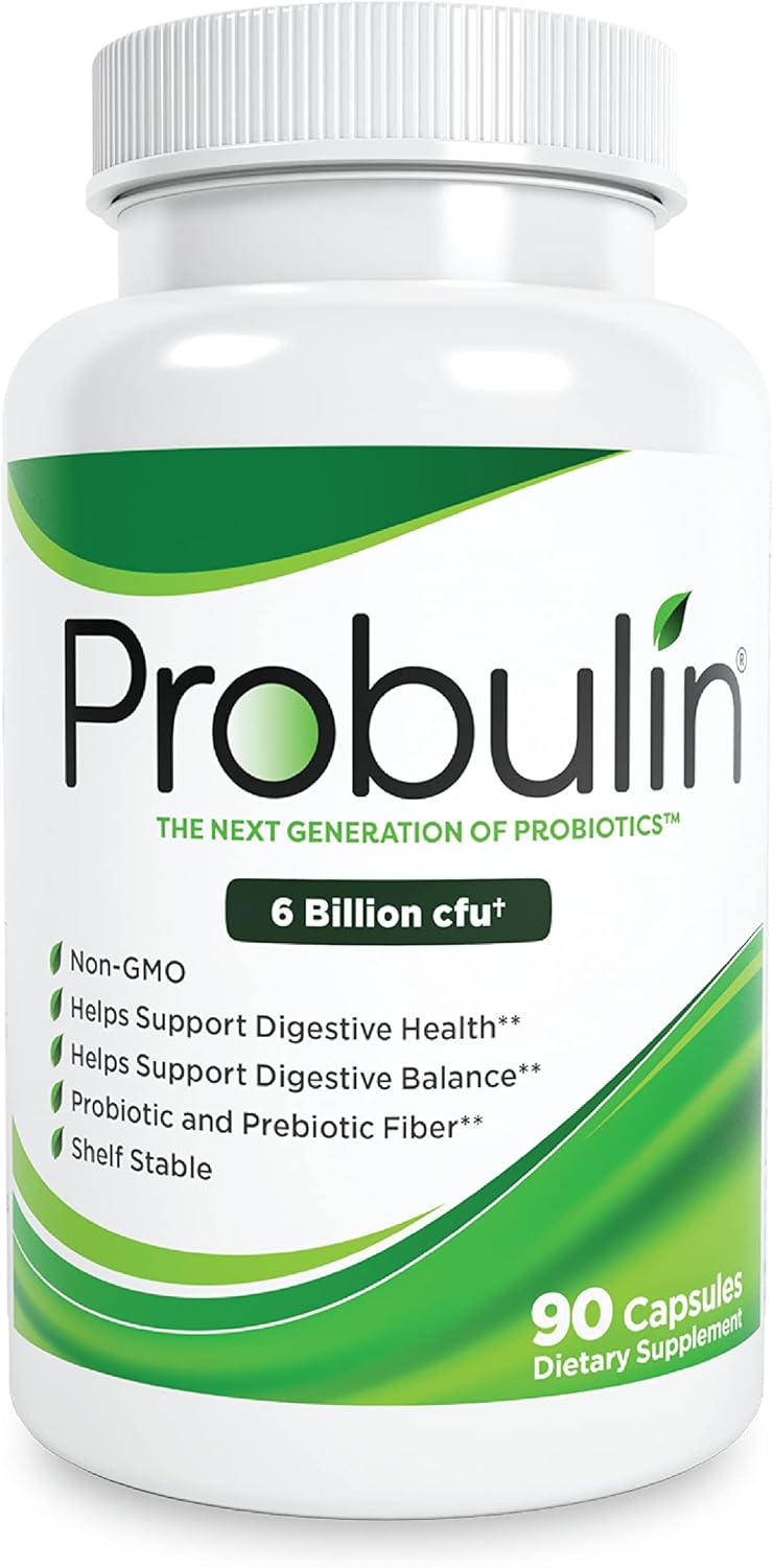Probulin Original Formula Probiotic: 6 Billion CFU Digestive Support in 90 Capsules