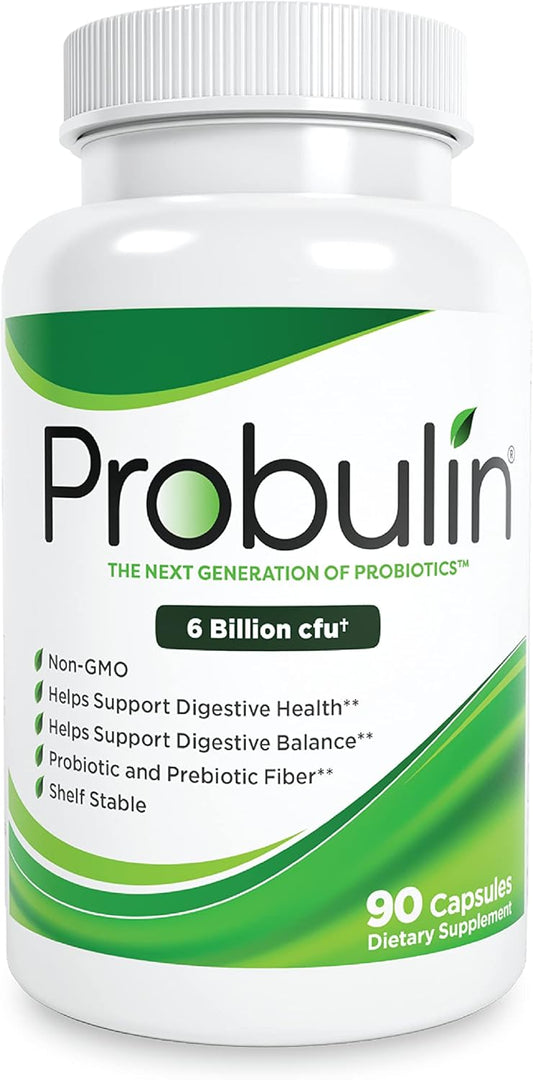 Probulin Original Formula Probiotic: 6 Billion CFU Digestive Support in 90 Capsules
