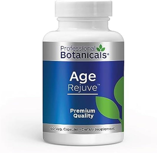 Professional Botanicals Botanical Age Rejuv Supplement - Antioxidant & Anti-Aging Support with Vitamins A, C, B6, Zinc, Selenium - Herbal Blend for Healthy Skin - 60 Capsules