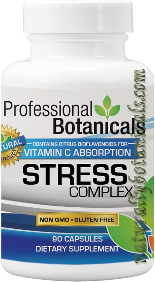 Professional Botanicals Stress Complex - 60 Vegetarian Capsules for Stress, Energy, and Mood Support