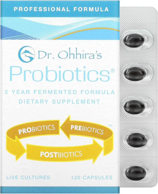 Professional Grade Dr. Ohhira's Probiotics: 120 Capsules, 72g Formula