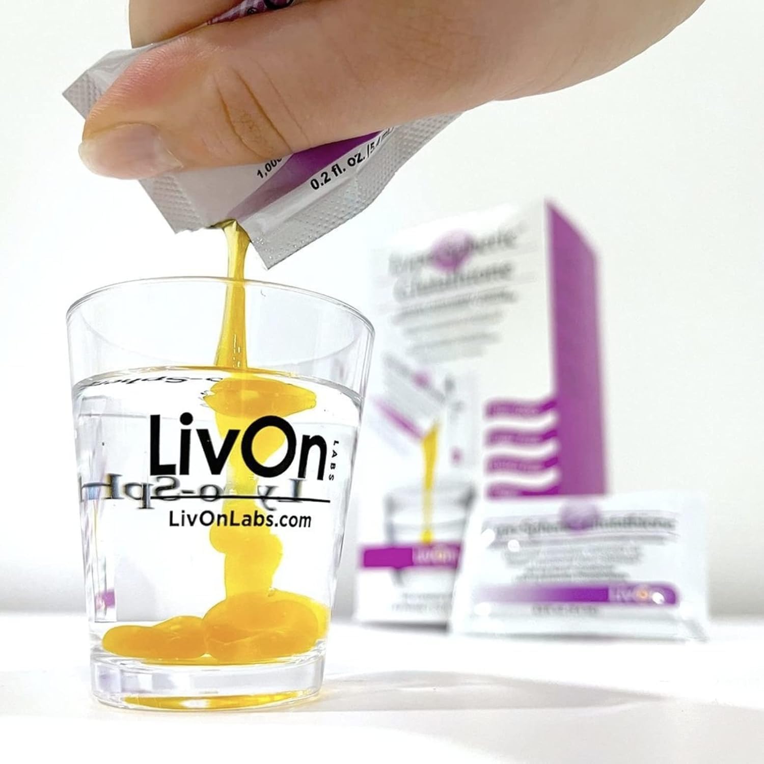 Professional Grade Lypo-Spheric Glutathione - 30 Packets, 450mg Per Packet, Liposome Encapsulated for Bioavailability, Non-GMO