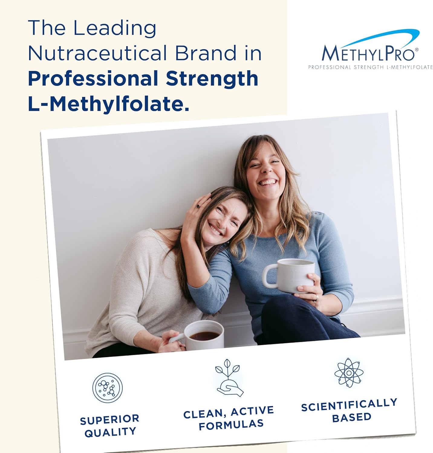 Professional Strength MethylPro B Complex - Vitamin B & L-Methylfolate Supplement for Energy, Mood, & Immune Support - 30 Capsules