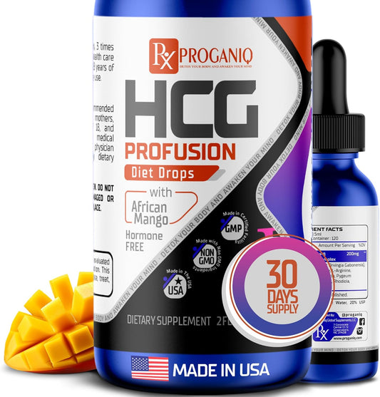ProganIQ Detox & Mind Awakening Drops - Advanced Weight Management with African Mango - Hormone Free - Made in USA - 30 Day Supply