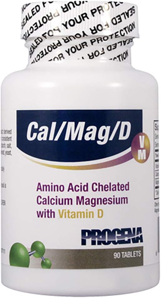 PROGENA Calcium Magnesium D3 Supplement - 90 Capsules