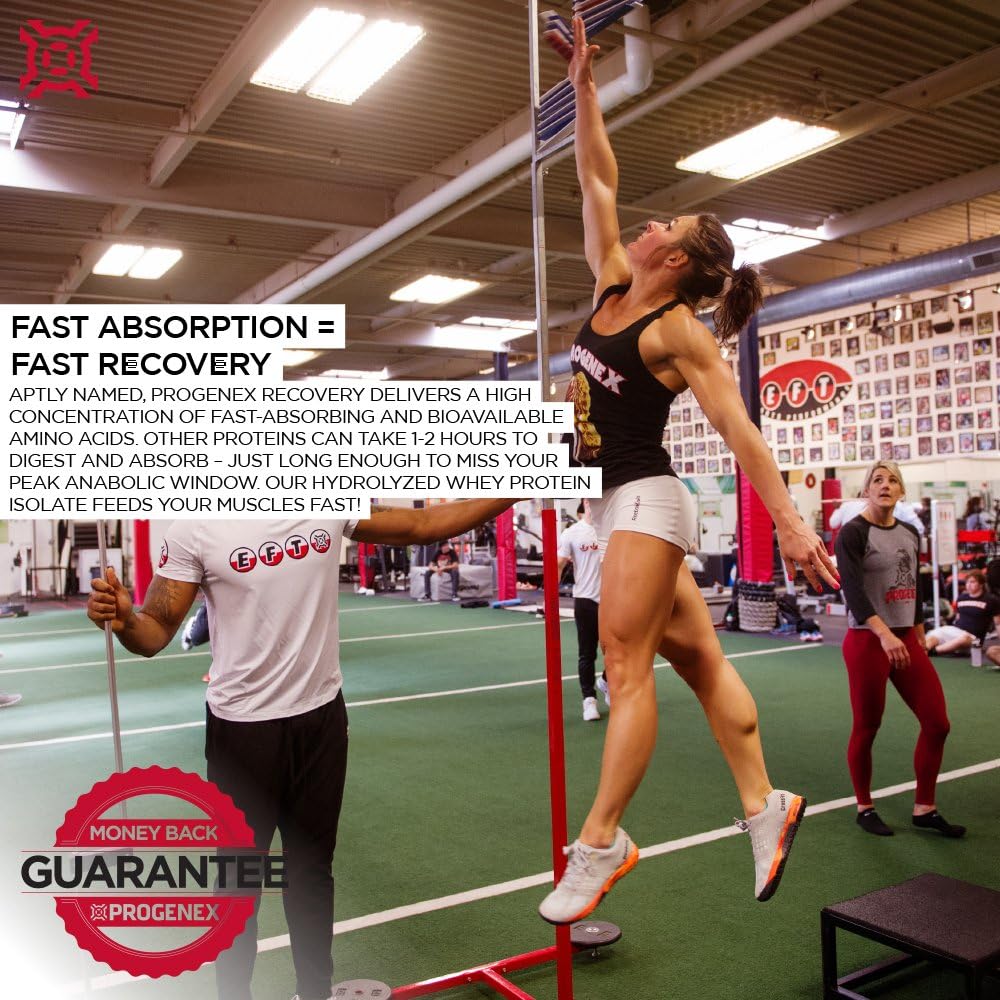 Progenex® Recovery: Top Post Workout Supplement for Sore Muscles, Tropical Vanilla Flavor, 30 Servings