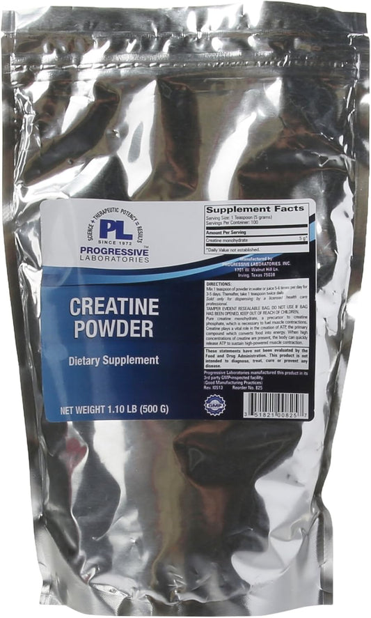 Progressive Labs Creatine Powder Supplement - 1.1 Pound Jar