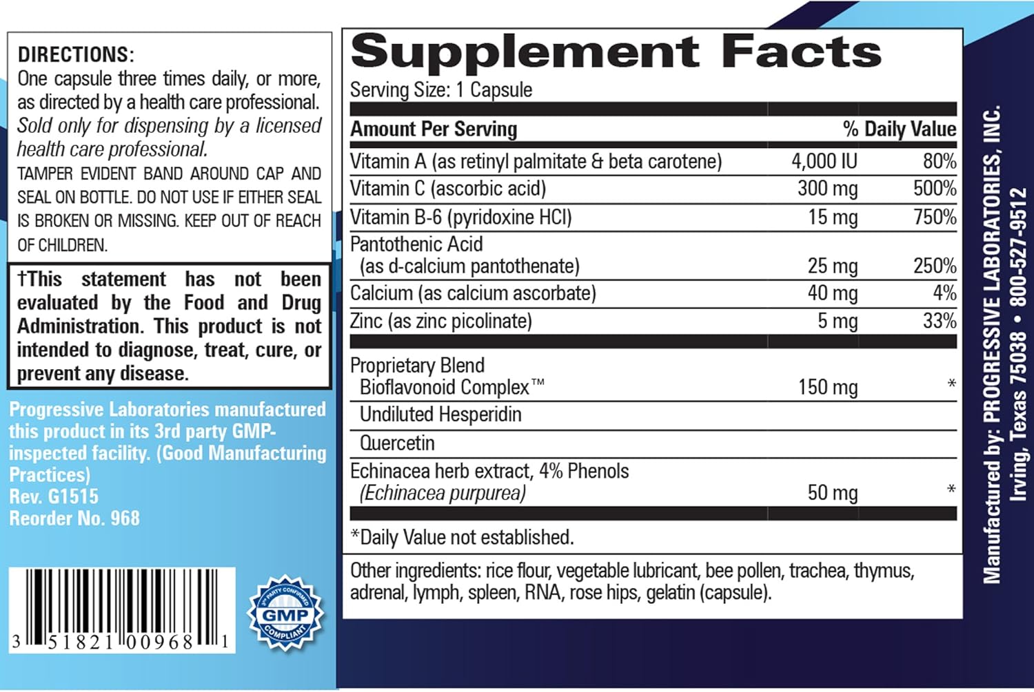 Progressive Labs Rehab Forte Capsules - 90 Count