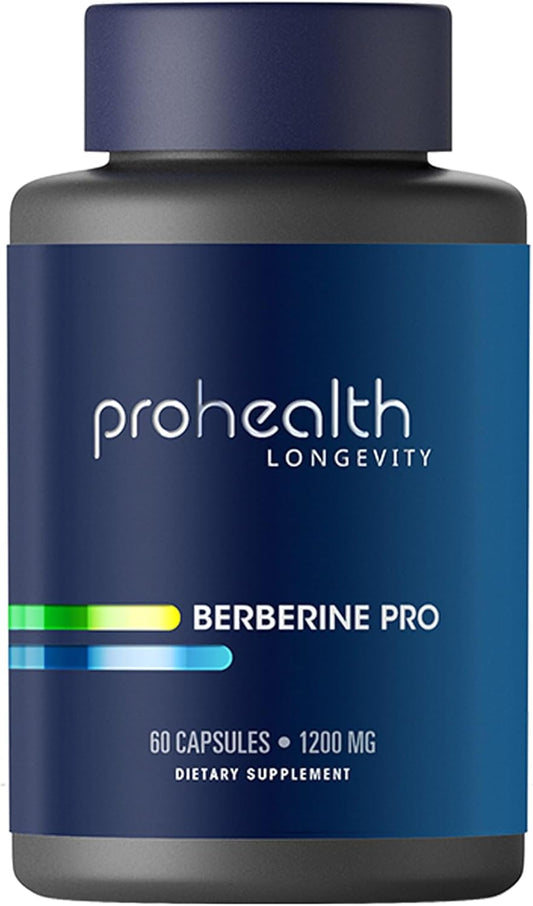 ProHealth Berberine Pro with Alpha Lipoic Acid & Black Pepper Extract - 1,200mg per Serving - 60 Caps - Supports Metabolism & Body Composition