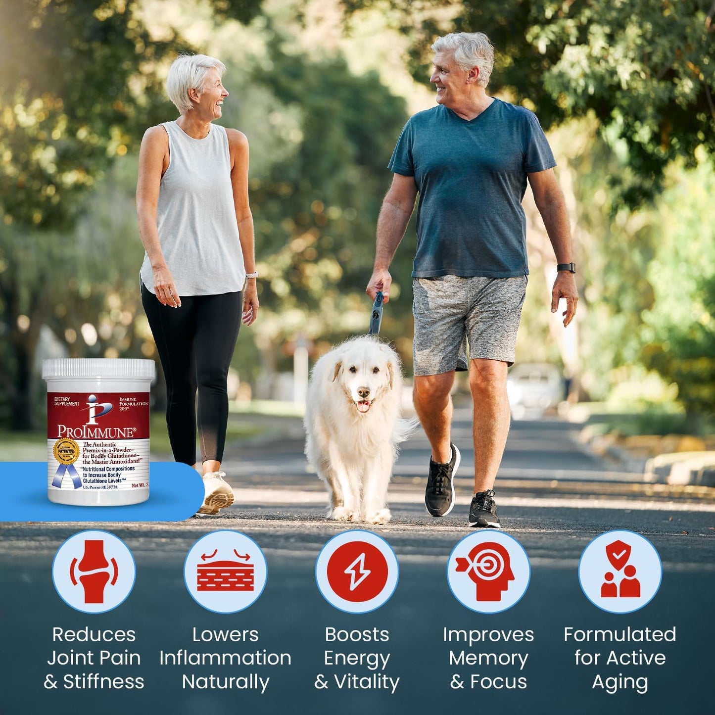 ProImmune Glutathione Supplement Powder for Immune and Liver Health - Natural Antioxidant Blend - 2 Month Supply