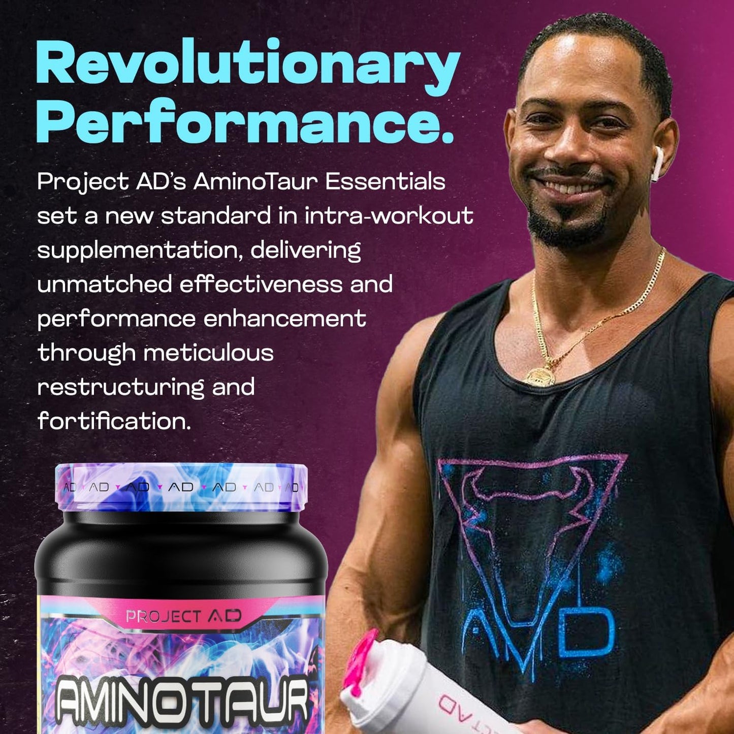 Project AD Aminotaur Energy Powder - Amino Acids with BCAAs, Pre Workout, Amino Energy, Keto Friendly, Coffee Extract (Key Lime Colada)
