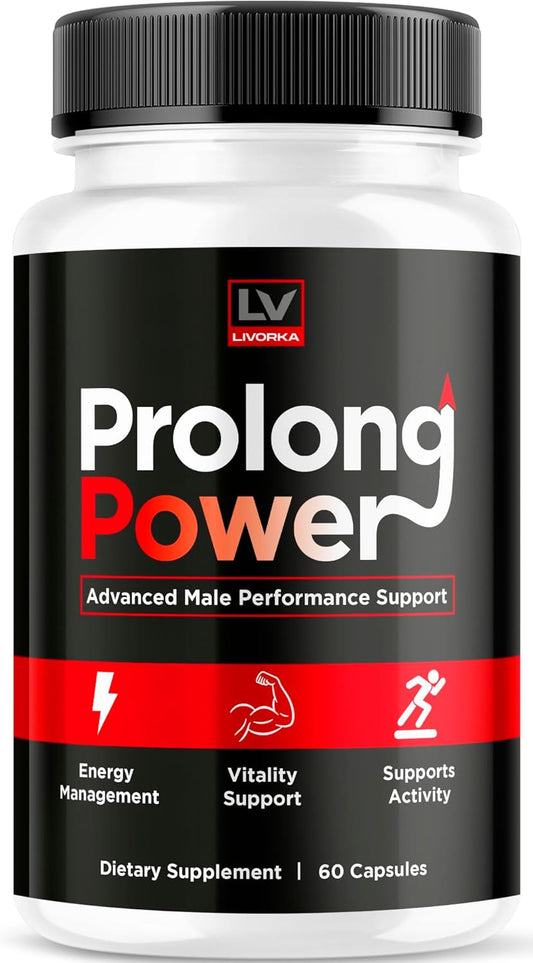 Prolong Power Capsules for Men - 60 Pills for 1 Month Supply - Original Supplement Review