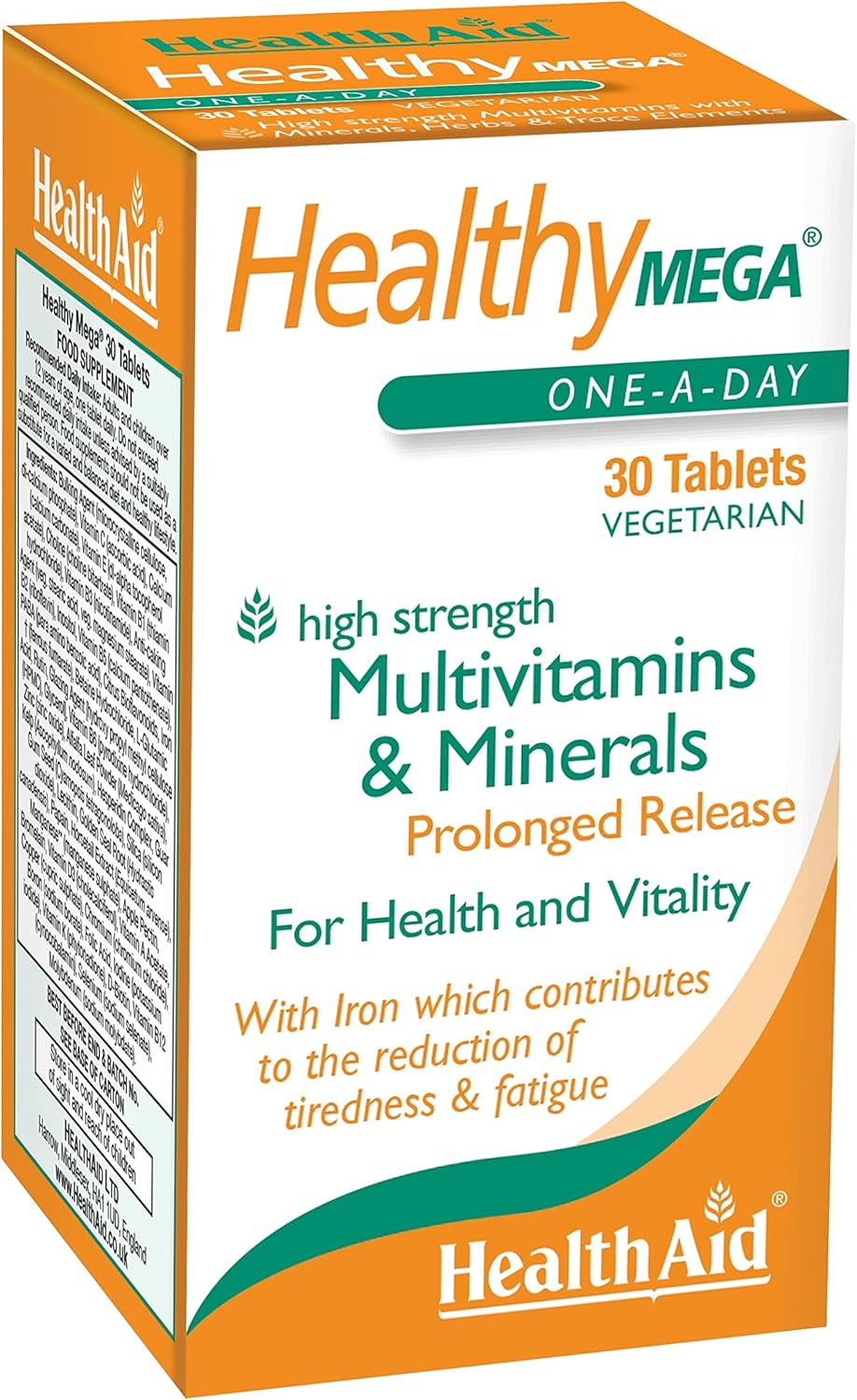Prolonged Release Health Aid Healthy Mega Supplement - 30 Tablets for Wellness