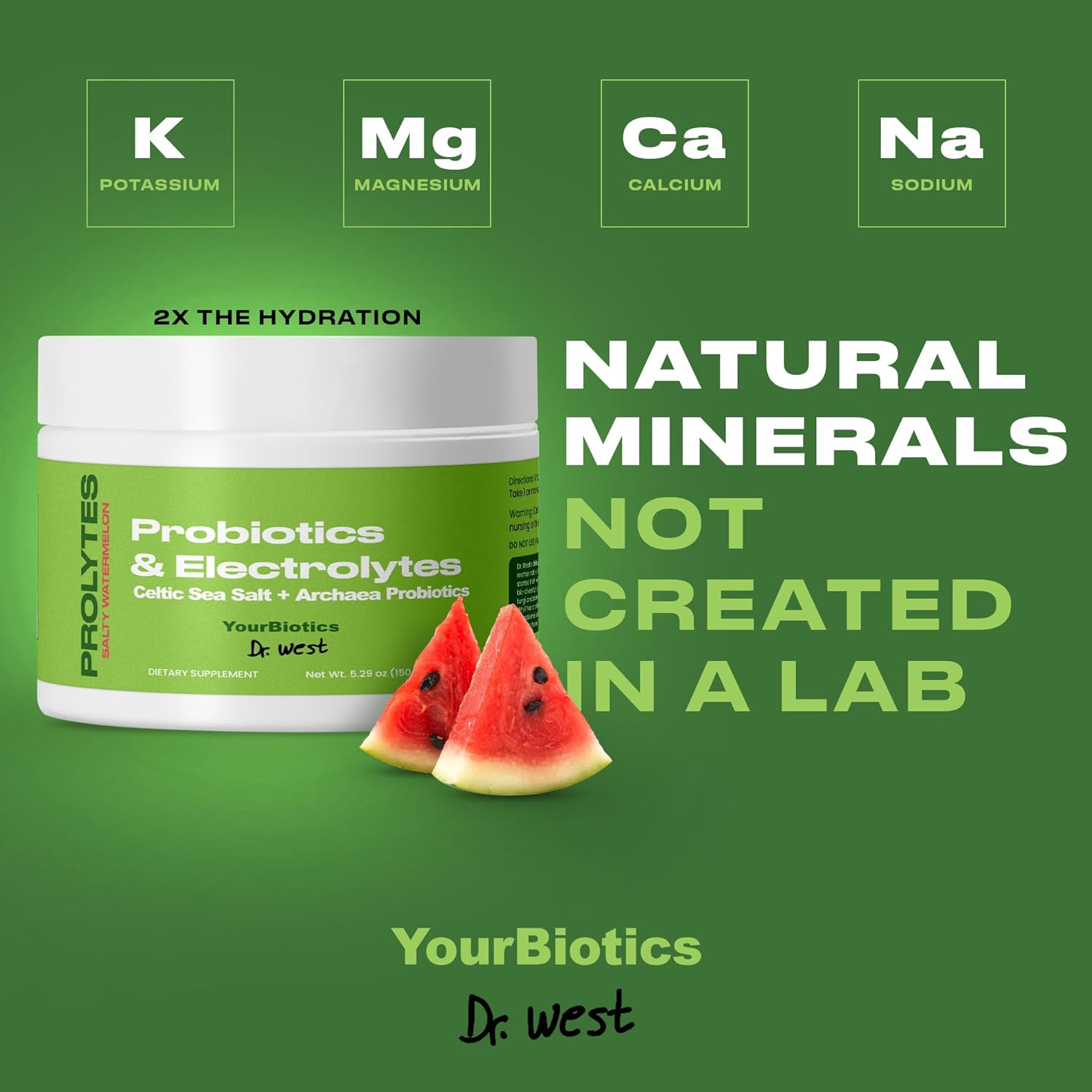 Prolytes Electrolyte Powder with Probiotics for Gut Health - Sugar Free Keto Hydration Drink for Men and Women - Watermelon Flavor