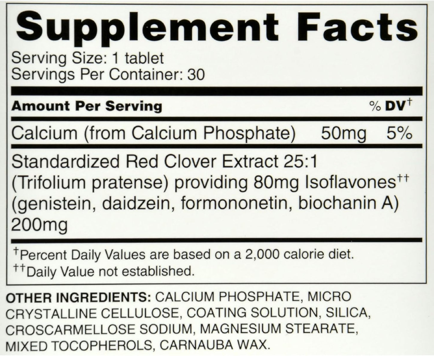 Promensil Menopause Double Strength Tablets for Relief of Hot Flashes and Night Sweats - 30 Count