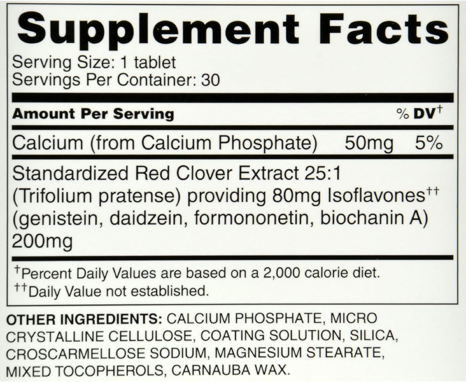 Promensil Menopause Double Strength Tablets for Relief of Hot Flashes and Night Sweats - 30 Count
