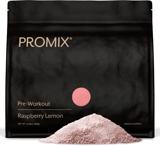 ProMix Nutrition Pre-Workout Powder - Raspberry Lemon Flavor - Boost Focus & Performance - Aids Muscle Gain, Endurance, Energy - With B12, Caffeine, Beta-Alanine, L-Tyrosine - Gluten & Dairy-Free - BoostGo Australia