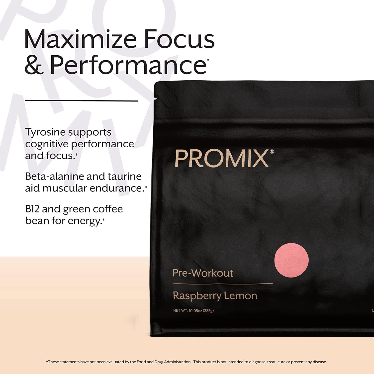 ProMix Nutrition Pre-Workout Powder - Raspberry Lemon Flavor - Boost Focus & Performance - Aids Muscle Gain, Endurance, Energy - With B12, Caffeine, Beta-Alanine, L-Tyrosine - Gluten & Dairy-Free - BoostGo Australia
