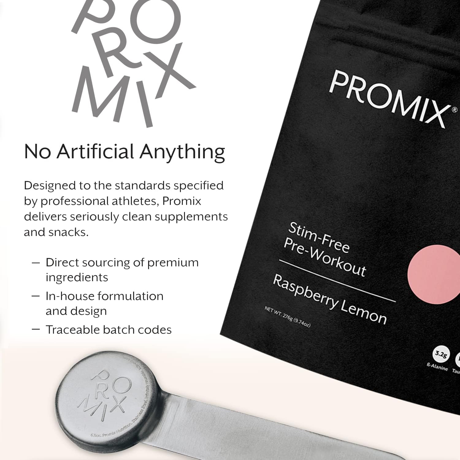 ProMix Nutrition Stimulant-Free Pre-Workout Powder - Raspberry Lemon Flavor - 30 Servings - Boost Focus, Energy, & Performance - With Vitamin B12, Taurine, Beta-Alanine, L-Tyrosine - Gluten, Dairy, & Caffeine-Free - BoostGo Australia