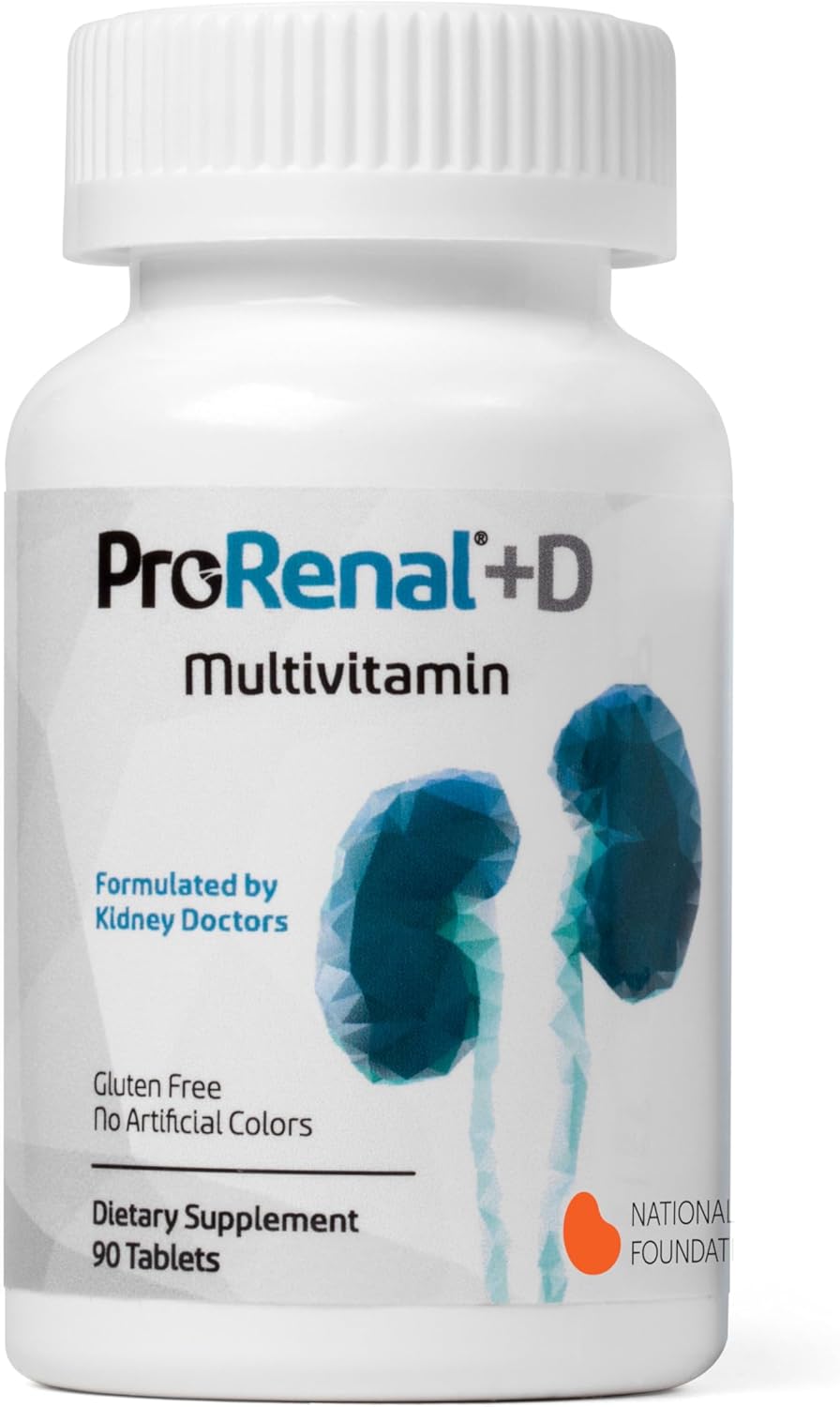 ProRenal+D Kidney Multivitamins - 90 Day Supply for Better Renal Health