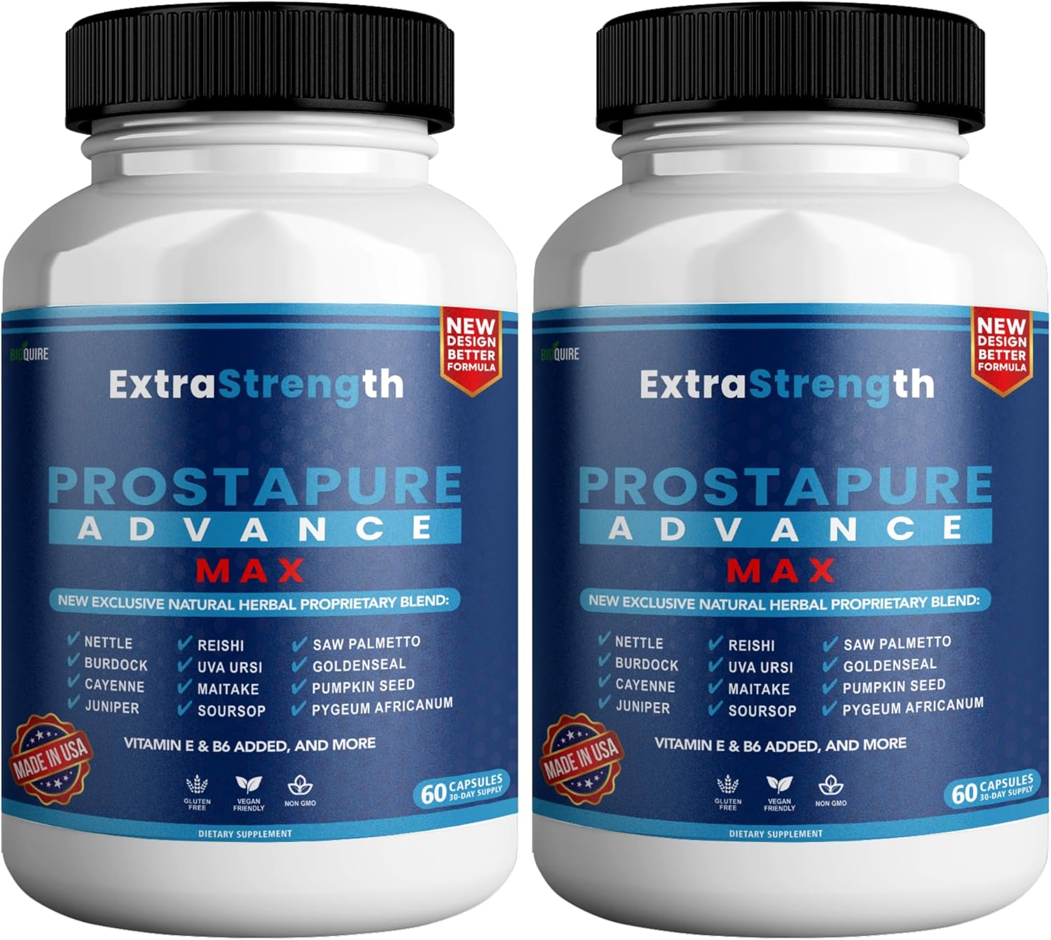 ProstaPure Advance Max Extra Strength Prostate Health Support Supplement - 240 Capsules - Saw Palmetto - Vegan - Non-GMO - Gluten-Free