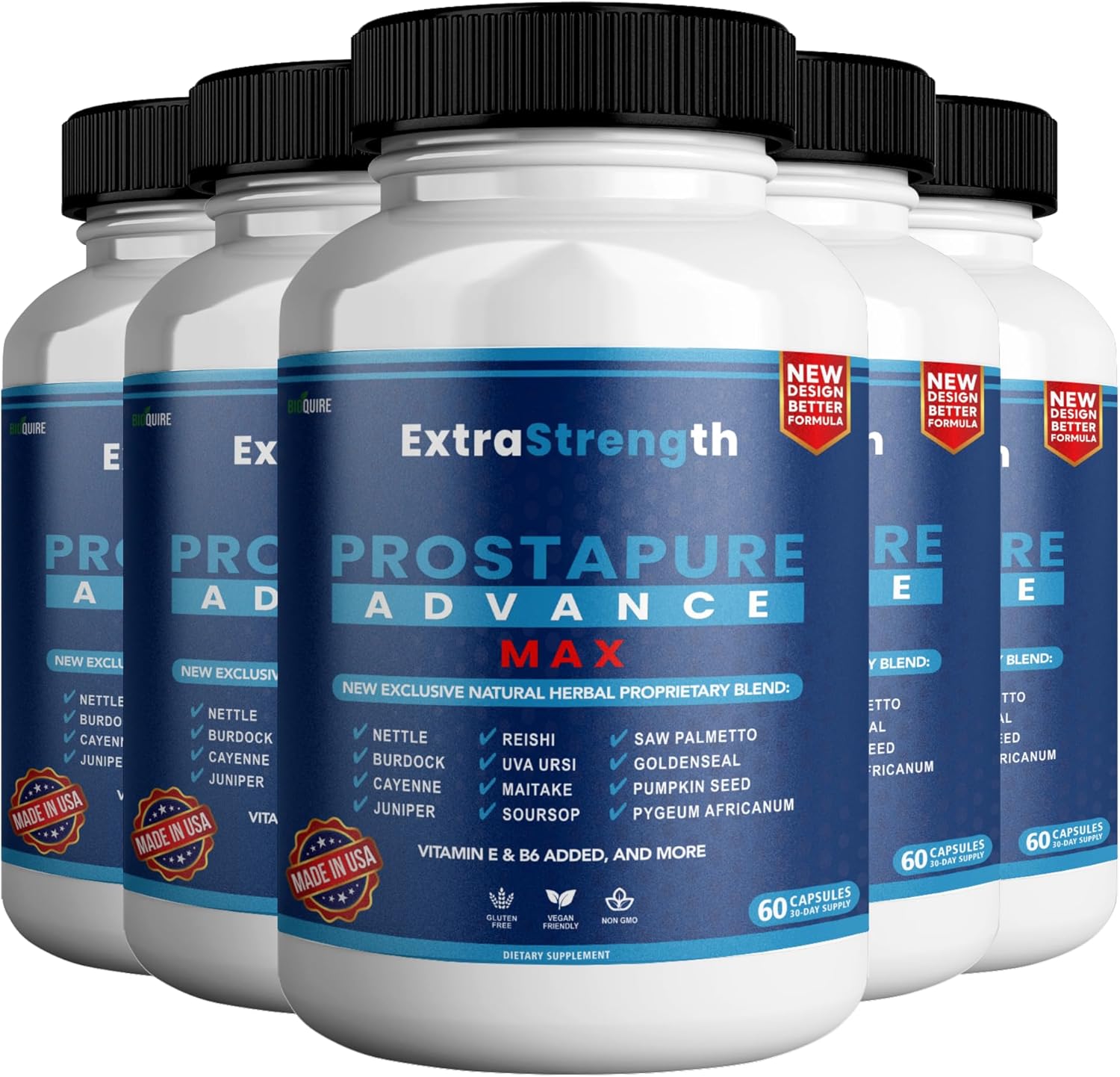 ProstaPure Advance Max Prostate Health Support Supplement - 1500 Capsules, Saw Palmetto, Vegan, Non-GMO, Gluten-Free - Bulk Pack
