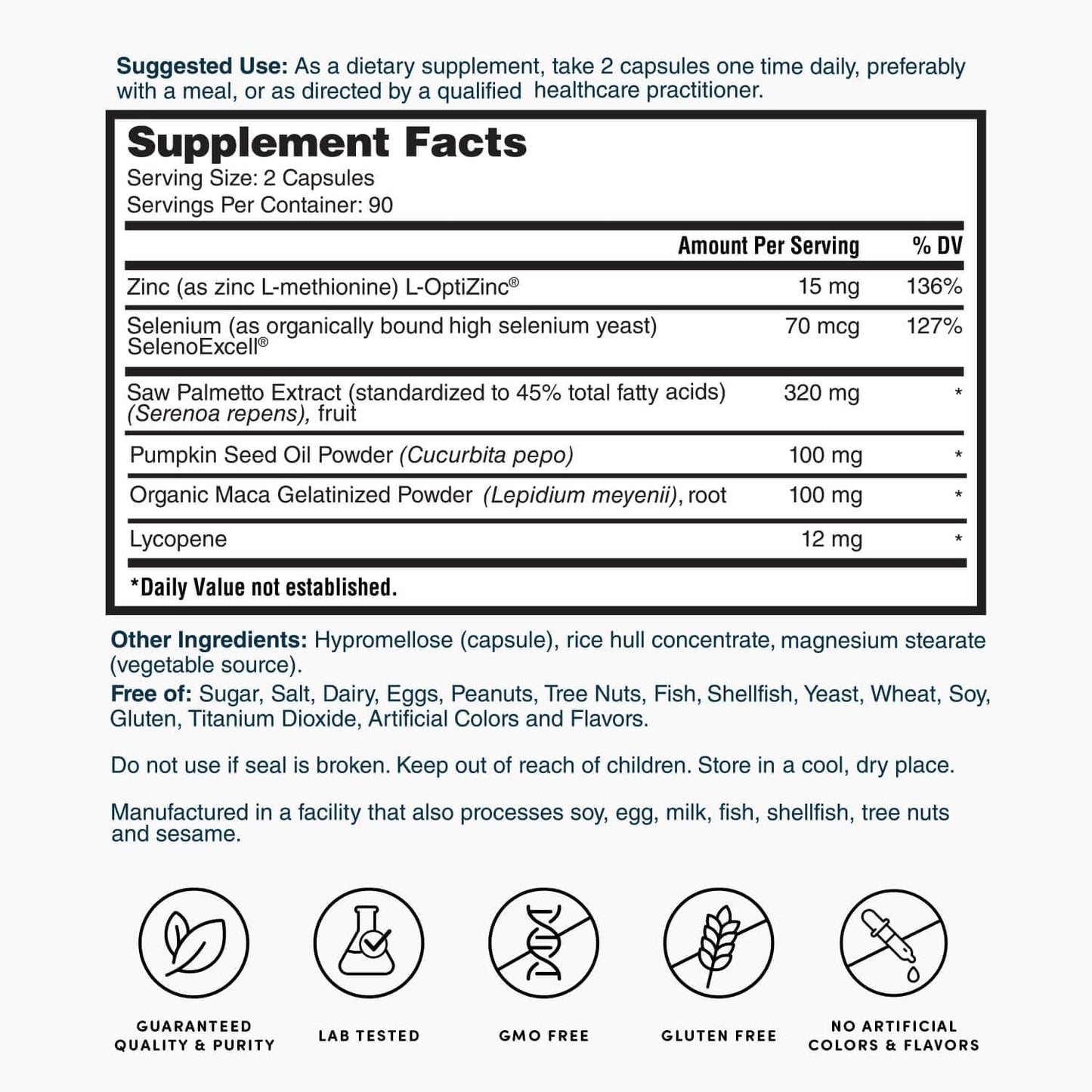 Prostate and Bladder Health Support - 180 Capsules by Nature's Lab