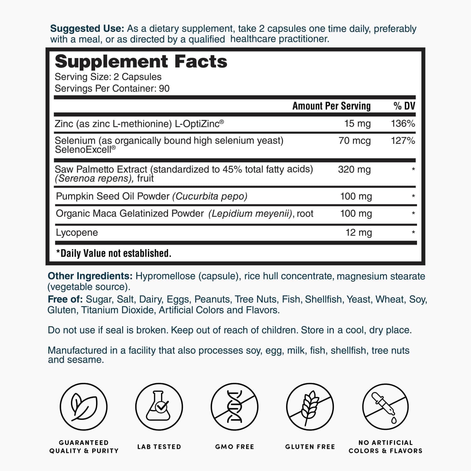 Prostate and Bladder Health Support - 180 Capsules by Nature's Lab